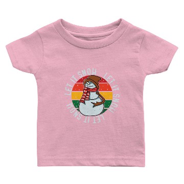 Discover Fun Let It Snow Holiday Baby T-shirts