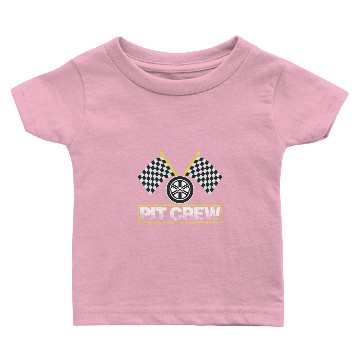 Discover Racing Pit Crew Birthday Party Baby T-shirts