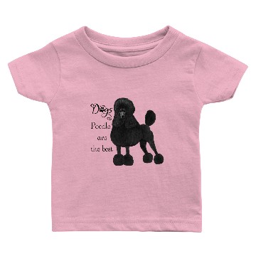 Discover Royal black poodle,illustration elegant design Baby T-shirts