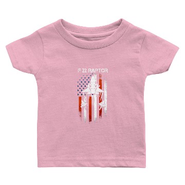 Discover F 22 Raptor US Airborne Fighter Pilot Baby T-shirts
