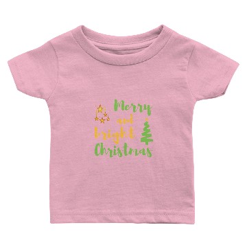 Discover Merry and bright CHRISTMAS1 Baby T-shirts