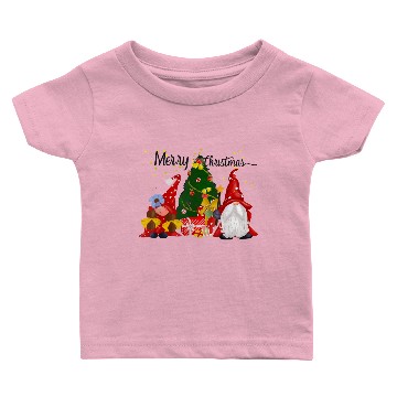 Discover Merry Christmas Nordic Gnomes With Tree Baby T-shirts