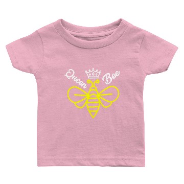 Discover Queen Bee Crown Bee Queen Baby T-shirts