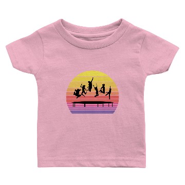 Discover Trampoline Park Jumping Indoor Playground Vintage Baby T-shirts