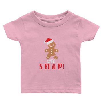 Discover Gingerbread Man Oh Snap Funny Cute Christmas Baby T-shirts