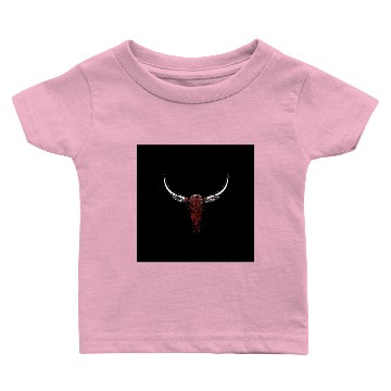 Discover Red Cow Skull #2 Baby T-shirts