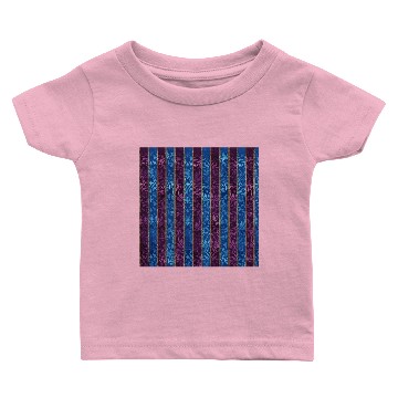 Discover Royal Blue and Violet Striped Pattern Baby T-shirts