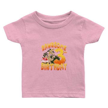 Discover Jurassic Park Rawrsome 3Rd Birthday Baby T-shirts