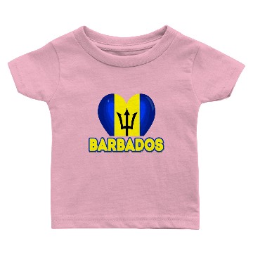 Discover Barbados Barbadian Flag Baby T-shirts