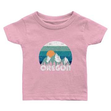 Discover Oregon State Retro Vintage Baby T-shirts