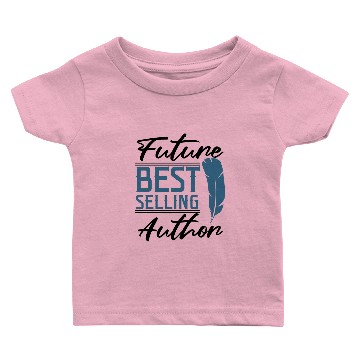 Discover Future Best Selling Author Writer Journalism Major Baby T-shirts