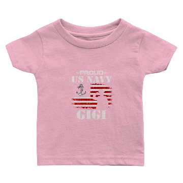 Discover American Flag US Navy Proud Gigi Veterans Day Gift Baby T-shirts