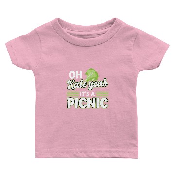 Discover kale yeah - picnic saying Baby T-shirts