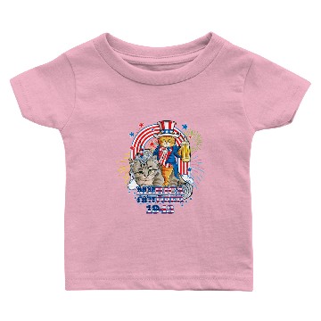 Discover Cat 4th of July Caticorn Unicorn Meow October 1943 Baby T-shirts