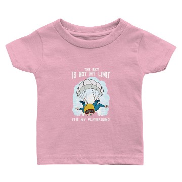 Discover sky playground - funny skydiving saying Baby T-shirts