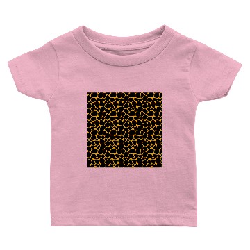 Discover Neon Orange Giraffe Pattern Baby T-shirts
