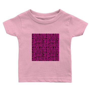 Discover Neon Pink Snake Skin Pattern Baby T-shirts