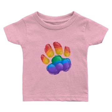 Discover Rainbow - Wolf paw Baby T-shirts