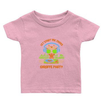 Discover Let start the 2000s giraffe party Baby T-shirts