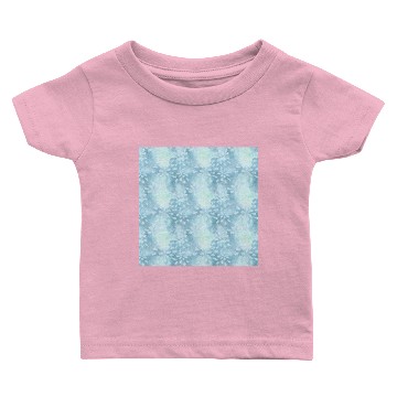 Discover Blue Batik Leaves Pattern Baby T-shirts