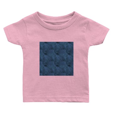 Discover Dark Blue Batik Pattern Baby T-shirts