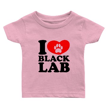 Discover I Love Black Lab Baby T-shirts