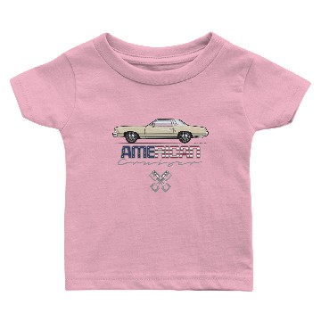 Discover American Cruiser Beige Baby T-shirts