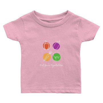Discover Eat Your Vegetables Baby T-shirts