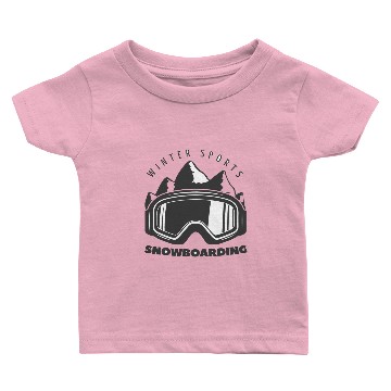 Discover Snowboarding winter sport Baby T-shirts