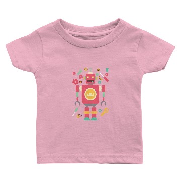 Discover Science Robot Technology Robots Girls Baby T-shirts