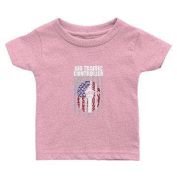 Discover Air Traffic Controller Tower Flags ATC Flight Baby T-shirts