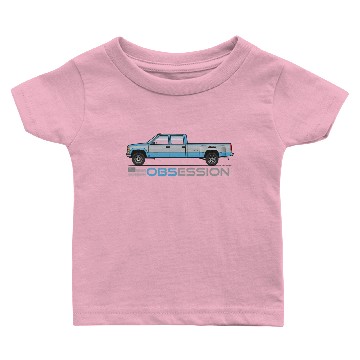 Discover OBSession Light Blue and Silver Baby T-shirts