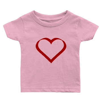Discover red heart hearts gift valentines day couples Baby T-shirts