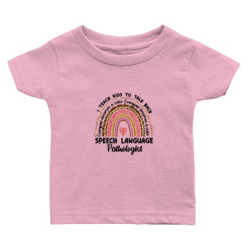 Discover Speech Language Pathologist Rainbow Baby T-shirts