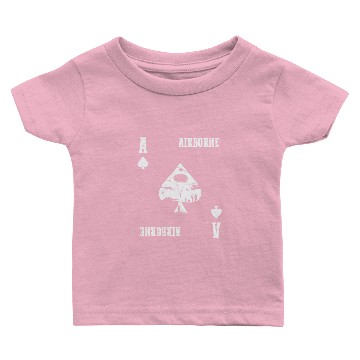 Discover Airborne Army Paratrooper Ace Card Baby T-shirts