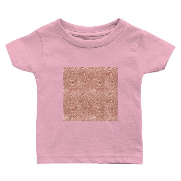 Discover Luxury Rose Gold Sparkly Sequin Pattern Baby T-shirts