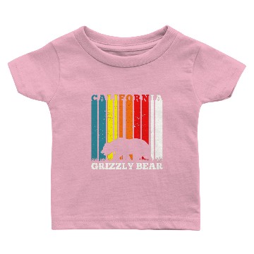 Discover California Bear Retro Baby T-shirts
