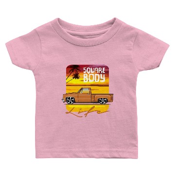 Discover Square Body Life Orange Baby T-shirts