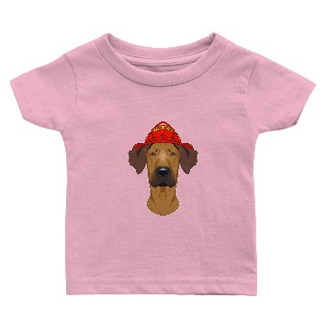 Discover Firefighter Rhodesian Ridgeback Canine Handler Baby T-shirts