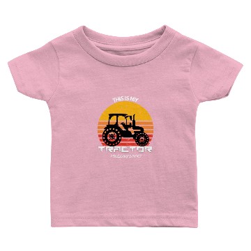 Discover TRACTOR PULLING DRIVING MY TRACTOR Baby T-shirts
