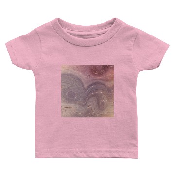 Discover Muted Purple Rose Gold Agate Geode Luxury Baby T-shirts