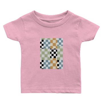 Discover Mismatch Checkerboard Pattern Classic Baby T-shirts