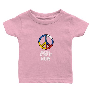 Discover Mr. Putin stop it now! Baby T-shirts