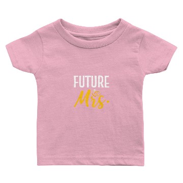 Discover Future Mrs. Bridal Shower Wedding Baby T-shirts