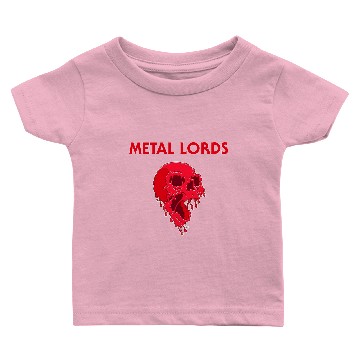 Discover Metal Lords Red Skull Baby T-shirts