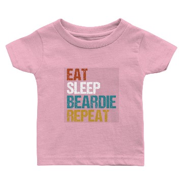 Discover Bearded Collie Beardie Eat Sleep Repeat Vintage Baby T-shirts