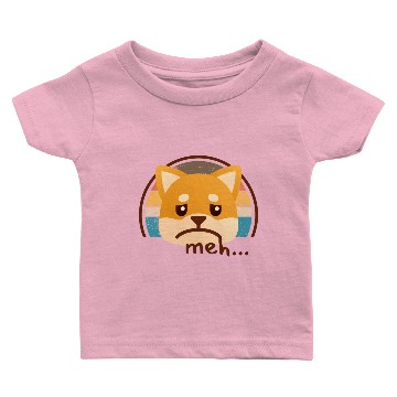 Discover Sad Cat Meh Retro Sunset Baby T-shirts