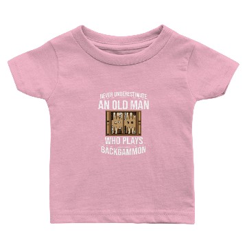 Discover Backgammon Board Game Player Rules Baby T-shirts