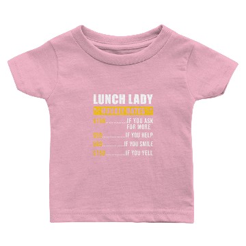 Discover School Cafeteria Worker Lunch Lady Baby T-shirts