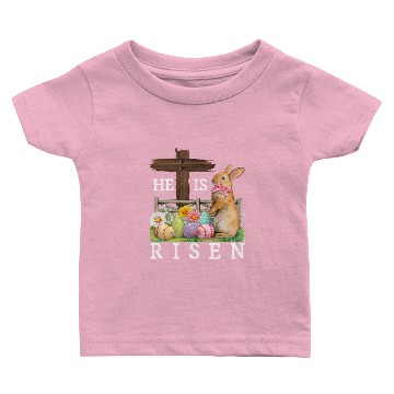 Discover He Is Risen Funny Easter Baby T-shirts